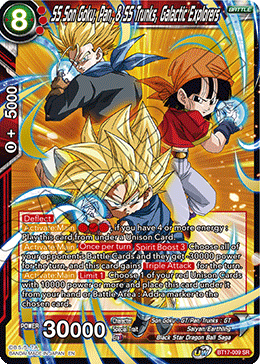 SS Son Goku, Pan, & SS Trunks, Galactic Explorers (BT17-009) [Ultimate Squad] | Fandemonia Ltd