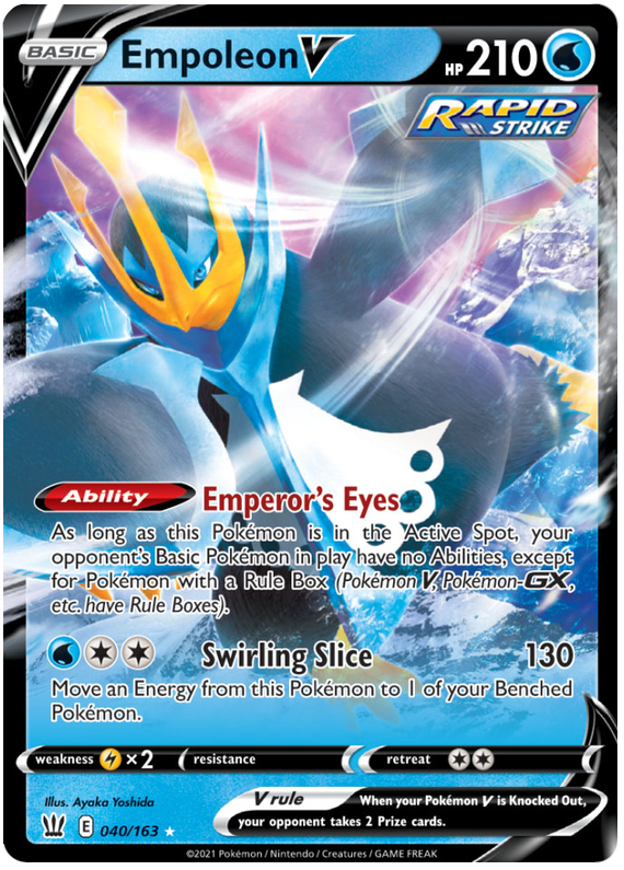 Empoleon V (040/163) [Sword & Shield: Battle Styles] | Fandemonia Ltd