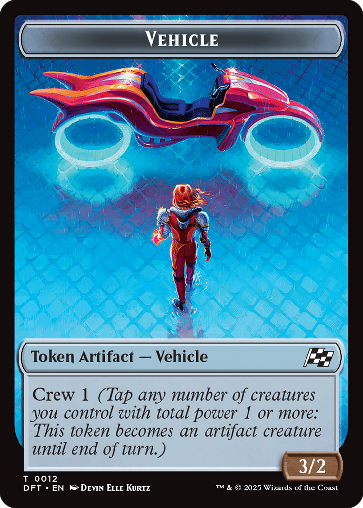 Vehicle // Pilot Double-Sided Token [Aetherdrift Tokens] | Fandemonia Ltd