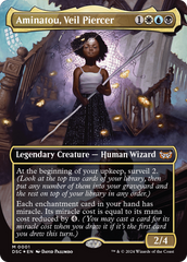 Aminatou, Veil Piercer (Borderless) [Duskmourn: House of Horror Commander] | Fandemonia Ltd