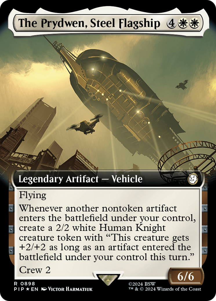 The Prydwen, Steel Flagship (Extended Art) (Surge Foil) [Fallout] | Fandemonia Ltd