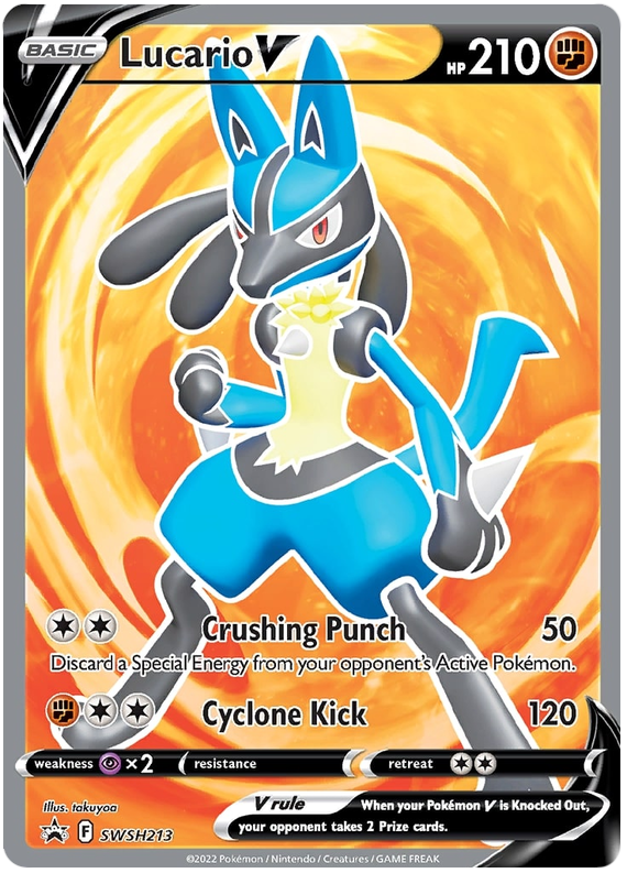 Lucario V (SWSH213) [Sword & Shield: Black Star Promos] | Fandemonia Ltd