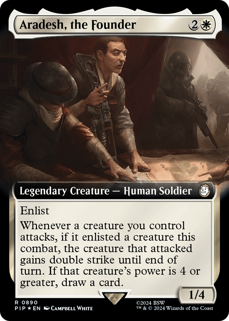 Aradesh, the Founder (Extended Art) (Surge Foil) [Fallout] | Fandemonia Ltd