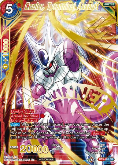 Cooler, Tyrannical Assault (Alternate Art Set 2021 Vol. 2) (BT9-103) [Tournament Promotion Cards] | Fandemonia Ltd