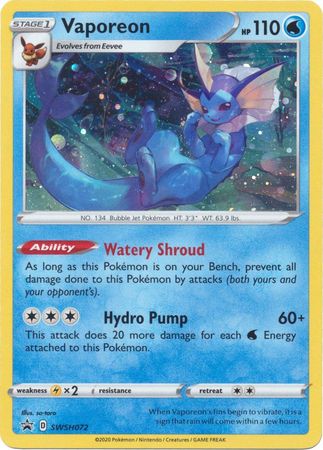 Vaporeon (SWSH072) [Sword & Shield: Black Star Promos] | Fandemonia Ltd