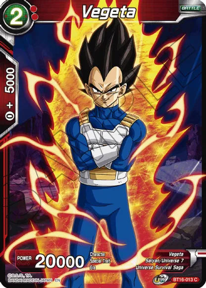 Vegeta (BT16-013) (BT16-013) [Realm of the Gods] | Fandemonia Ltd