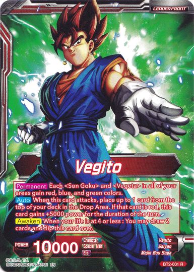 Vegito // Fusion Warrior Super Saiyan Vegito (Collector's Selection Vol. 1) (BT2-001) [Promotion Cards] | Fandemonia Ltd