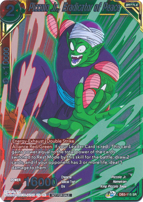 Piccolo Jr., Eradicator of Peace (Event Pack 09 - Alternate Foil) (DB3-115) [Tournament Promotion Cards] | Fandemonia Ltd