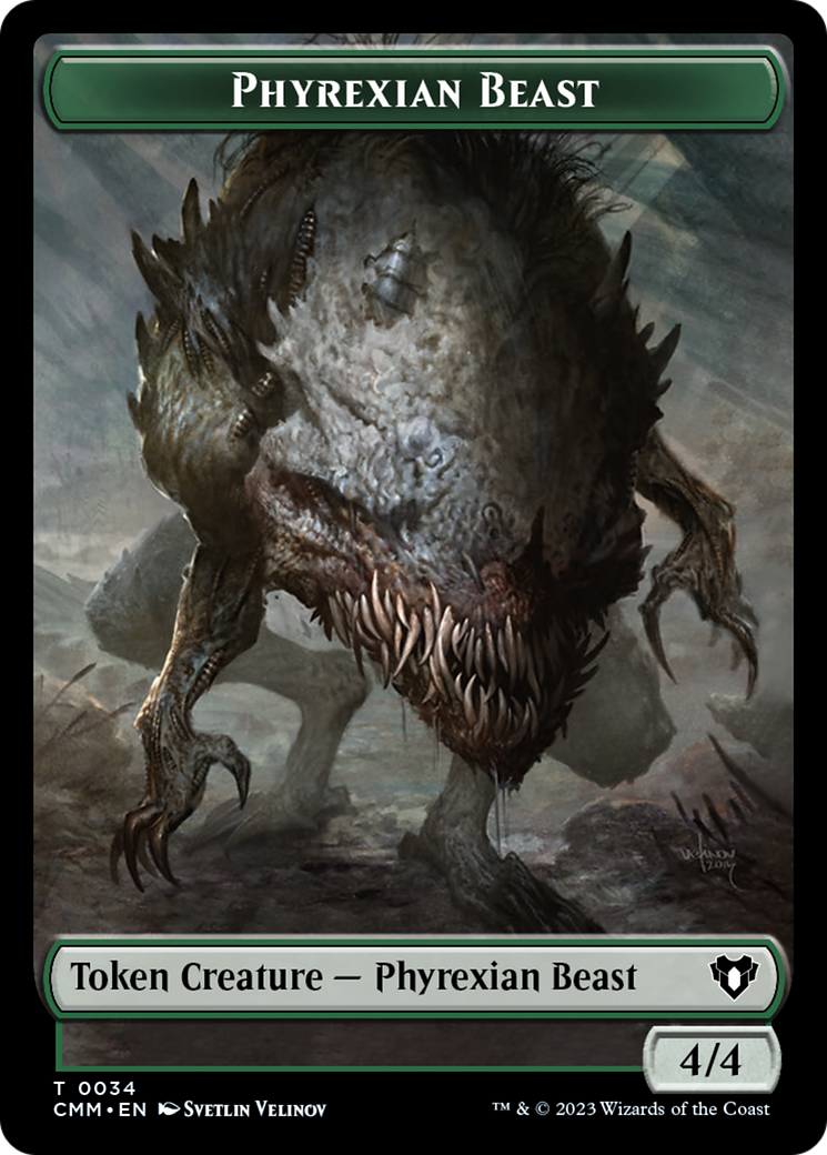 Phyrexian Beast Token [Commander Masters Tokens] | Fandemonia Ltd