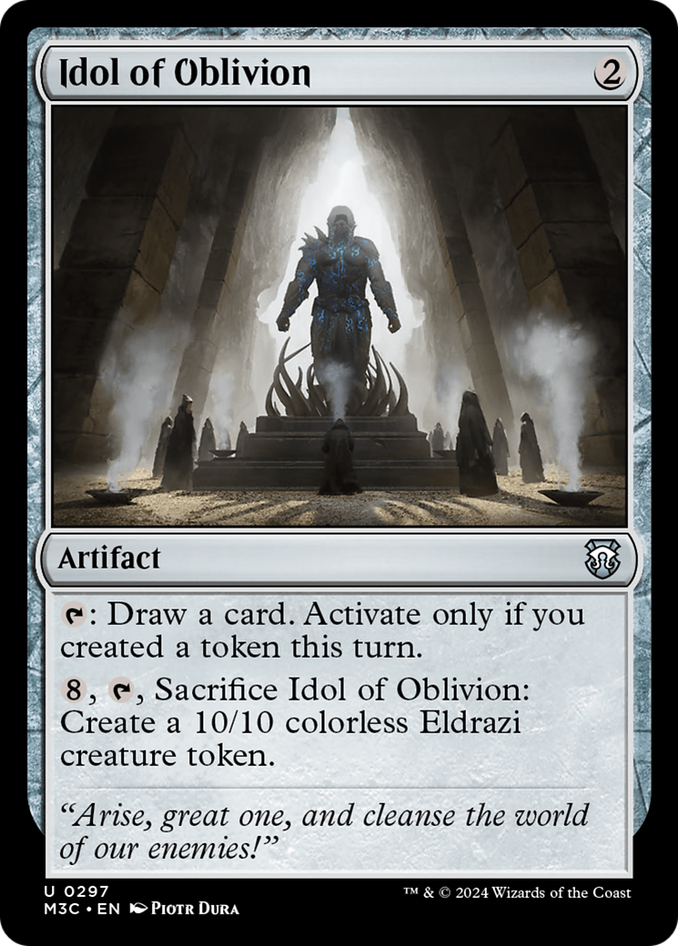 Idol of Oblivion (Ripple Foil) [Modern Horizons 3 Commander] | Fandemonia Ltd