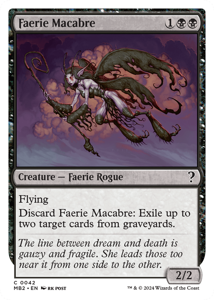 Faerie Macabre (White Border) [Mystery Booster 2] | Fandemonia Ltd