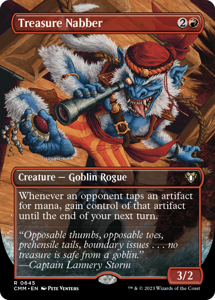 Treasure Nabber (Borderless Alternate Art) [Commander Masters] | Fandemonia Ltd