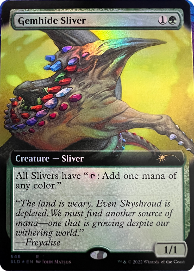 Gemhide Sliver (Extended Art) [Secret Lair Drop Series] | Fandemonia Ltd