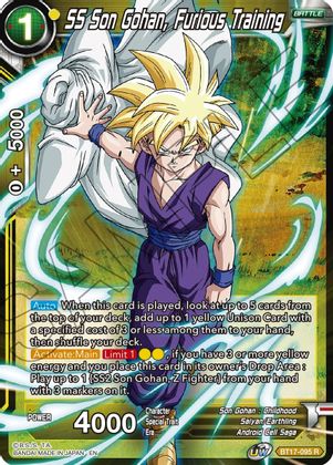 SS Son Gohan, Furious Training (BT17-095) [Ultimate Squad] | Fandemonia Ltd