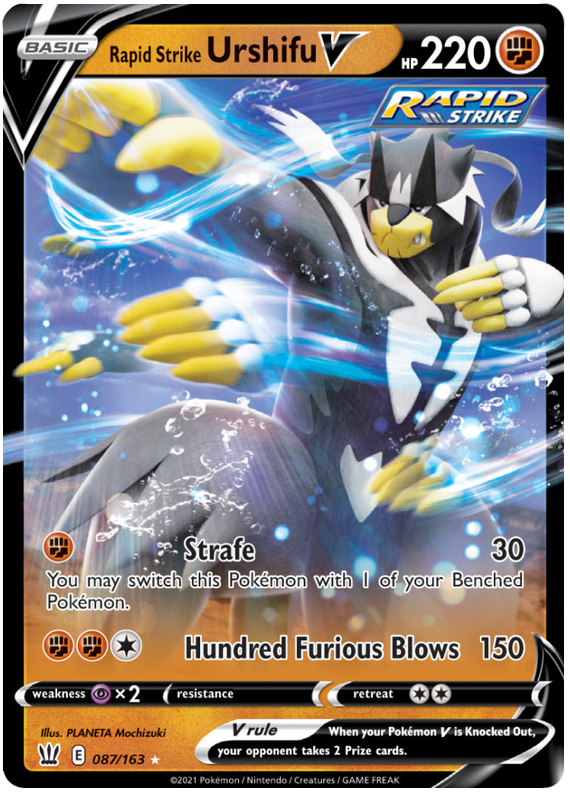 Rapid Strike Urshifu V (087/163) [Sword & Shield: Battle Styles] | Fandemonia Ltd