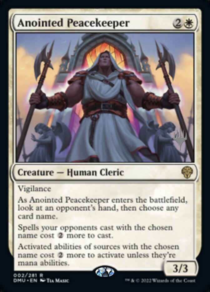 Anointed Peacekeeper (Promo Pack) [Dominaria United Promos] | Fandemonia Ltd