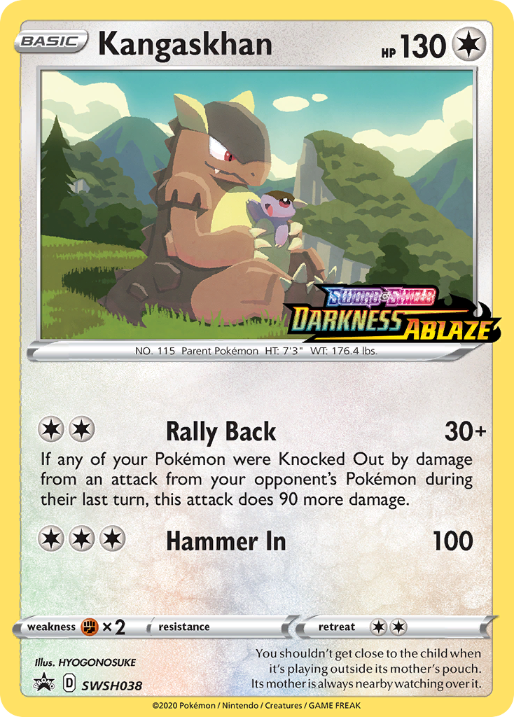 Kangaskhan (SWSH038) (Prerelease Promo) [Sword & Shield: Black Star Promos] | Fandemonia Ltd