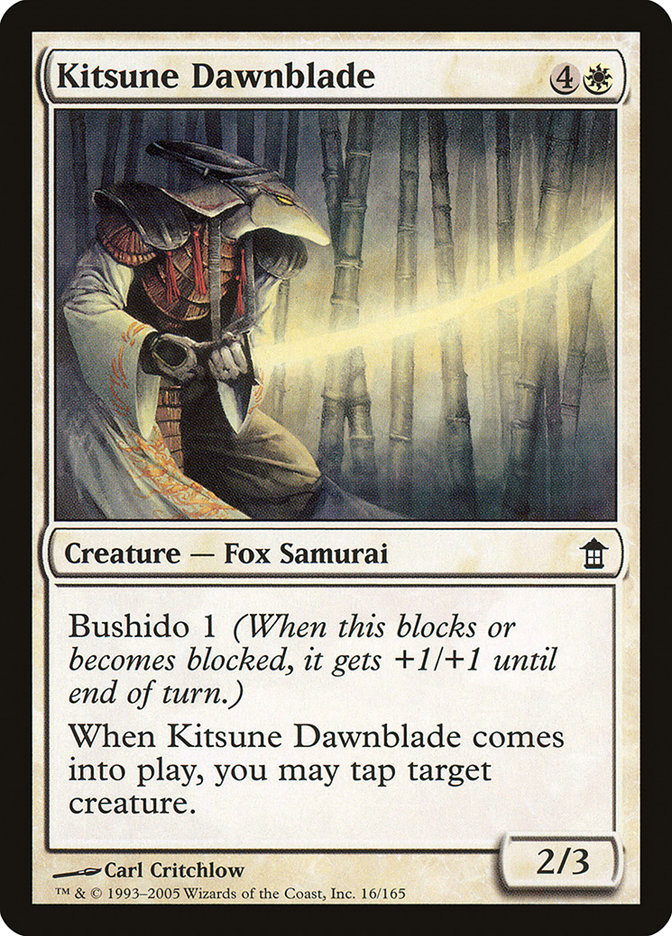 Kitsune Dawnblade [Saviors of Kamigawa] | Fandemonia Ltd