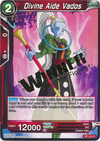 Divine Aide Vados (Winner Stamped) (BT1-010) [Tournament Promotion Cards] | Fandemonia Ltd