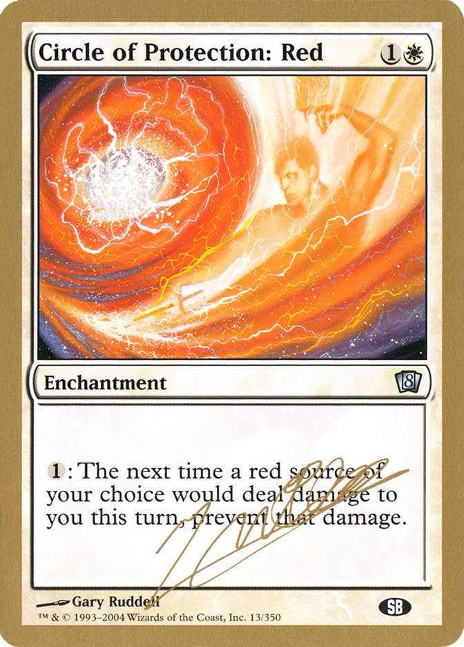 Circle of Protection: Red (Julien Nuijten) (SB) [World Championship Decks 2004] | Fandemonia Ltd