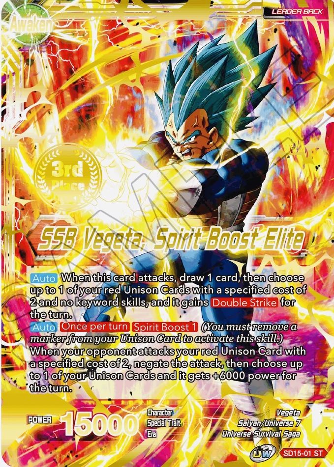 Vegeta // SSB Vegeta, Spirit Boost Elite (2021 Championship 3rd Place) (SD15-01) [Tournament Promotion Cards] | Fandemonia Ltd