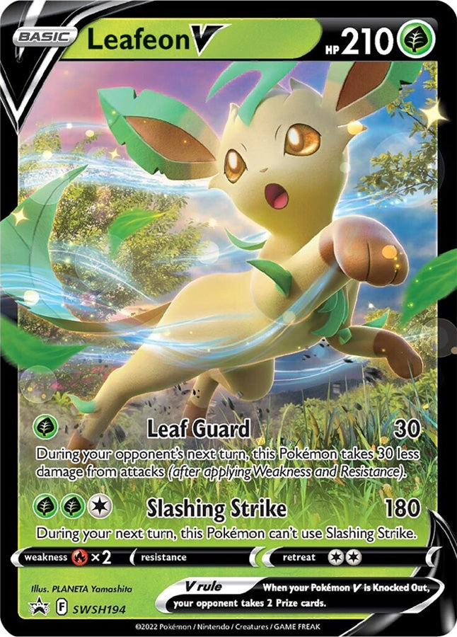 Leafeon V (SWSH194) [Sword & Shield: Black Star Promos] | Fandemonia Ltd