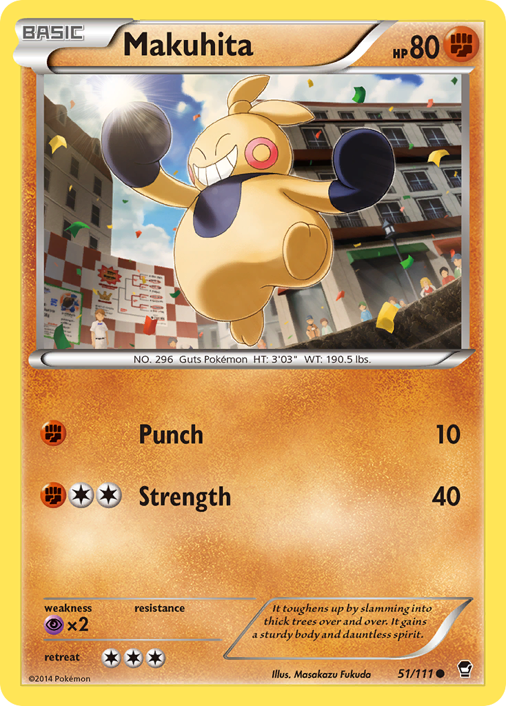 Makuhita (51/111) [XY: Furious Fists] | Fandemonia Ltd