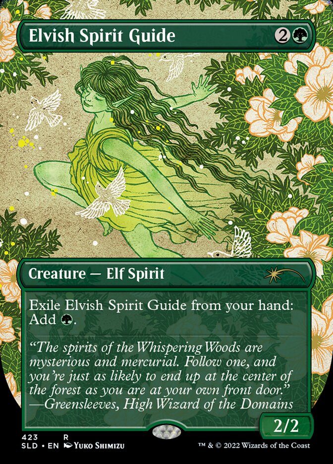 Elvish Spirit Guide (Borderless) [Secret Lair Drop Series] | Fandemonia Ltd