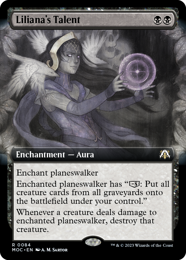 Liliana's Talent (Extended Art) [March of the Machine Commander] | Fandemonia Ltd