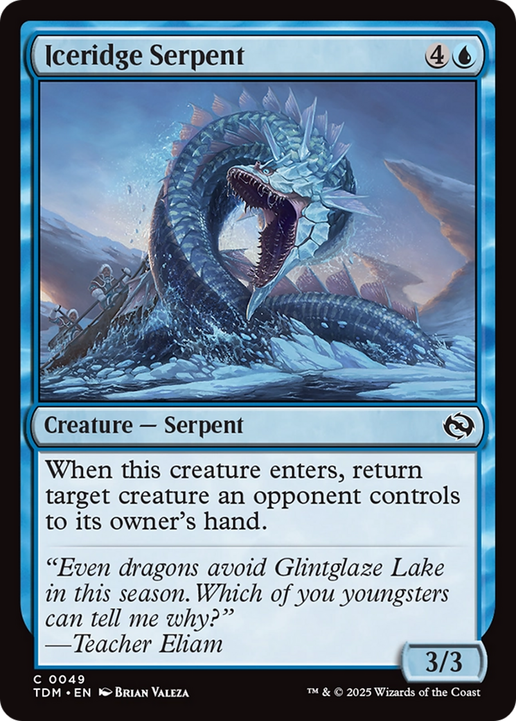 Iceridge Serpent [Tarkir: Dragonstorm] | Fandemonia Ltd