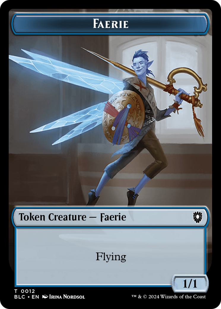 Spirit // Faerie Double-Sided Token [Bloomburrow Commander Tokens] | Fandemonia Ltd