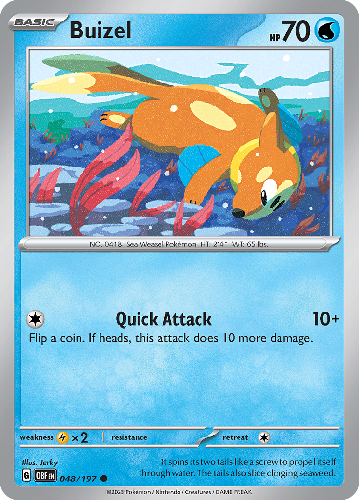 Buizel (048/197) [Scarlet & Violet: Obsidian Flames] | Fandemonia Ltd