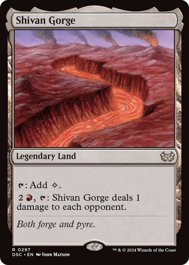 Shivan Gorge [Duskmourn: House of Horror Commander] | Fandemonia Ltd