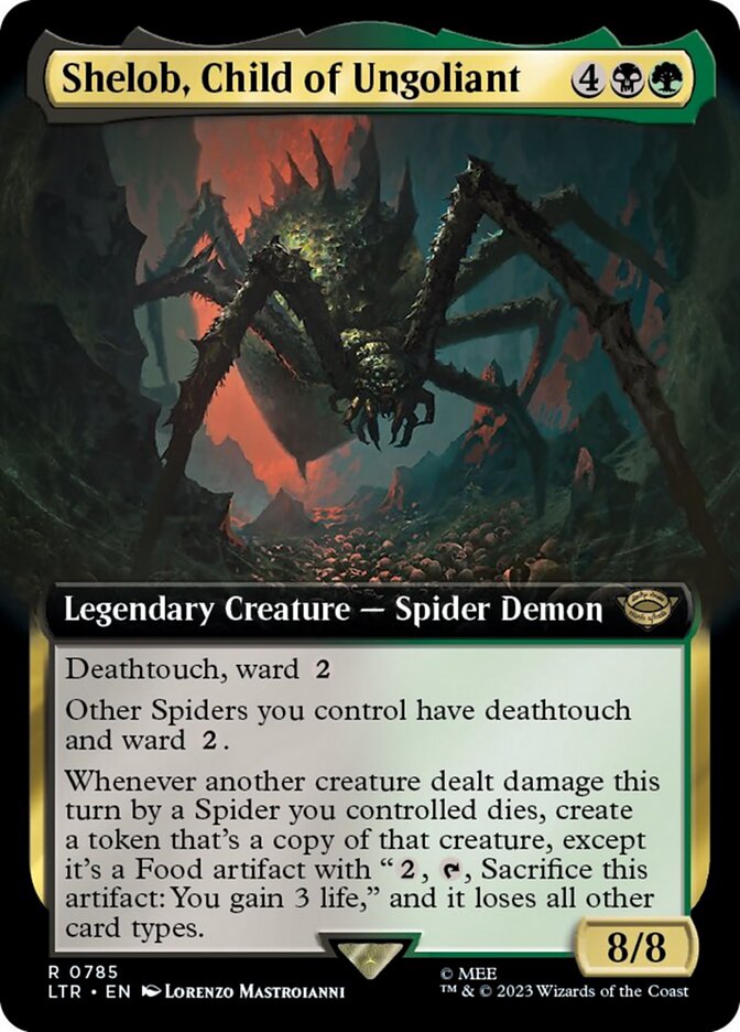 Shelob, Child of Ungoliant (Extended Art) (Surge Foil) [The Lord of the Rings: Tales of Middle-Earth] | Fandemonia Ltd