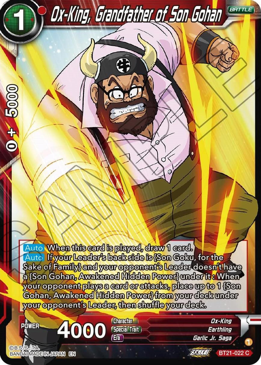 Ox-King, Grandfather of Son Gohan (BT21-022) [Wild Resurgence] | Fandemonia Ltd