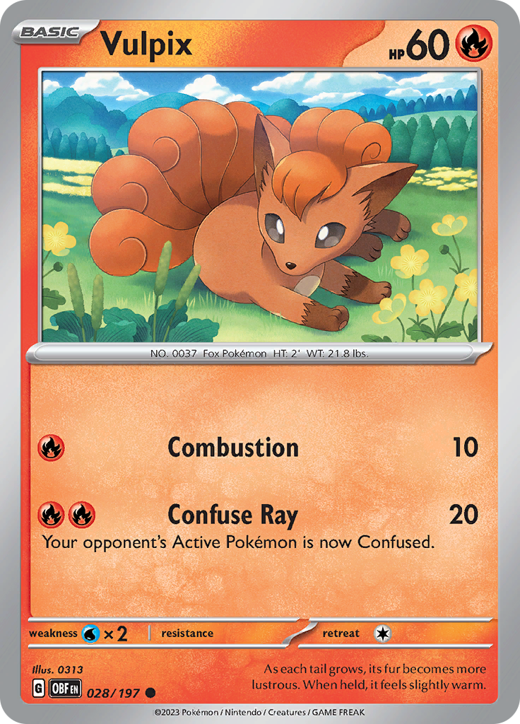 Vulpix (028/197) [Scarlet & Violet: Obsidian Flames] | Fandemonia Ltd