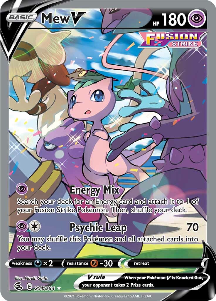 Mew V (251/264) [Sword & Shield: Fusion Strike] | Fandemonia Ltd