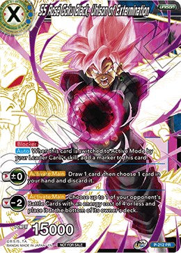 SS Rose Goku Black, Unison of Extermination (Gold Stamped) (P-212) [Promotion Cards] | Fandemonia Ltd