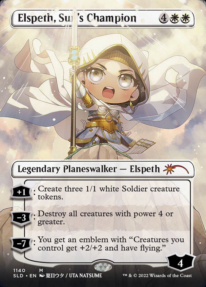 Elspeth, Sun's Champion (Borderless) (1140) [Secret Lair Drop Series] | Fandemonia Ltd