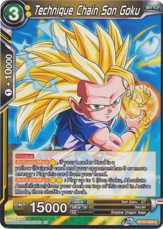 Technique Chain Son Goku (BT10-098) [Rise of the Unison Warrior 2nd Edition] | Fandemonia Ltd