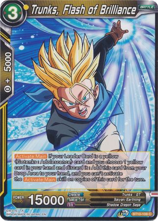 Trunks, Flash of Brilliance (BT10-108) [Rise of the Unison Warrior 2nd Edition] | Fandemonia Ltd