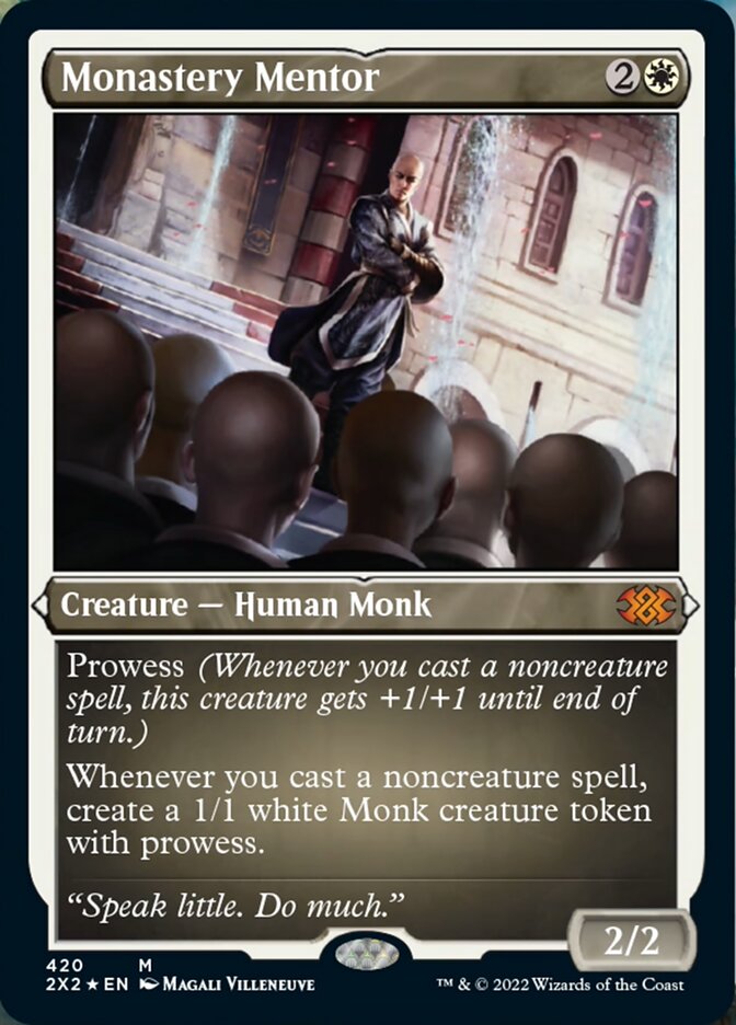 Monastery Mentor (Foil Etched) [Double Masters 2022] | Fandemonia Ltd