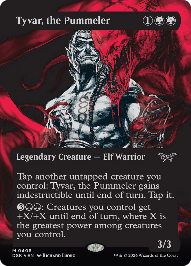 Tyvar, the Pummeler (Showcase) (Textured) [Duskmourn: House of Horror] | Fandemonia Ltd