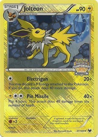 Jolteon (37/108) (Regional Championship) [League & Championship Cards] | Fandemonia Ltd