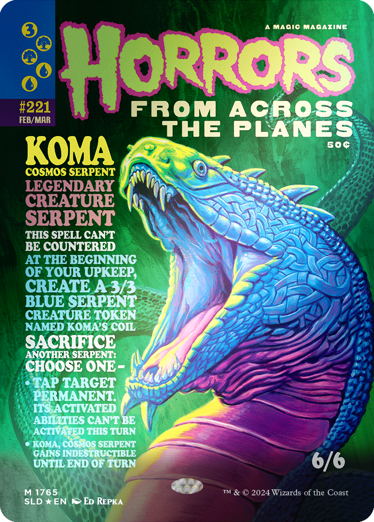 Koma, Cosmos Serpent (Rainbow Foil) [Secret Lair Drop Series] | Fandemonia Ltd