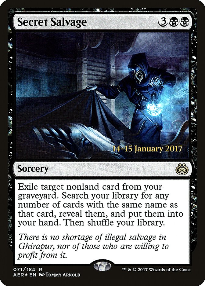 Secret Salvage [Aether Revolt Prerelease Promos] | Fandemonia Ltd