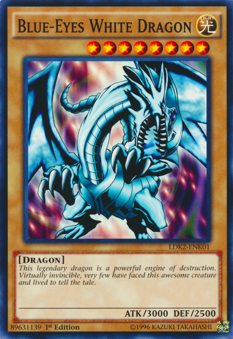 Blue-Eyes White Dragon (Version 1) [LDK2-ENK01] Common | Fandemonia Ltd