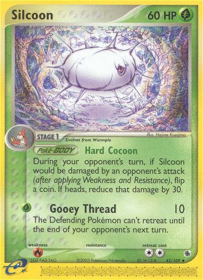 Silcoon (43/109) [EX: Ruby & Sapphire] | Fandemonia Ltd