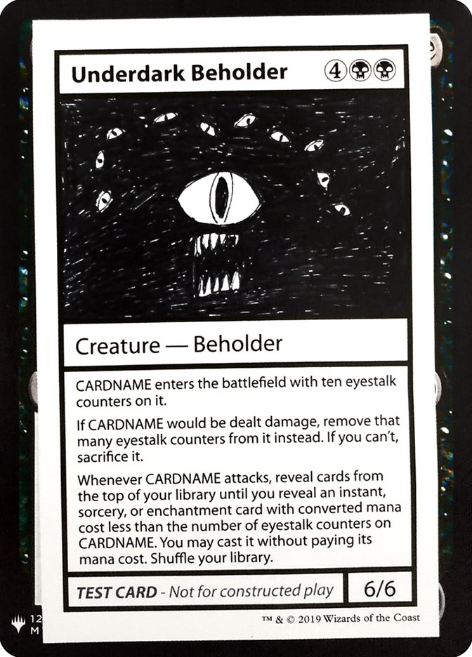 Underdark Beholder [Mystery Booster Playtest Cards] | Fandemonia Ltd