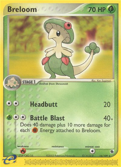 Breloom (16/109) [EX: Ruby & Sapphire] | Fandemonia Ltd